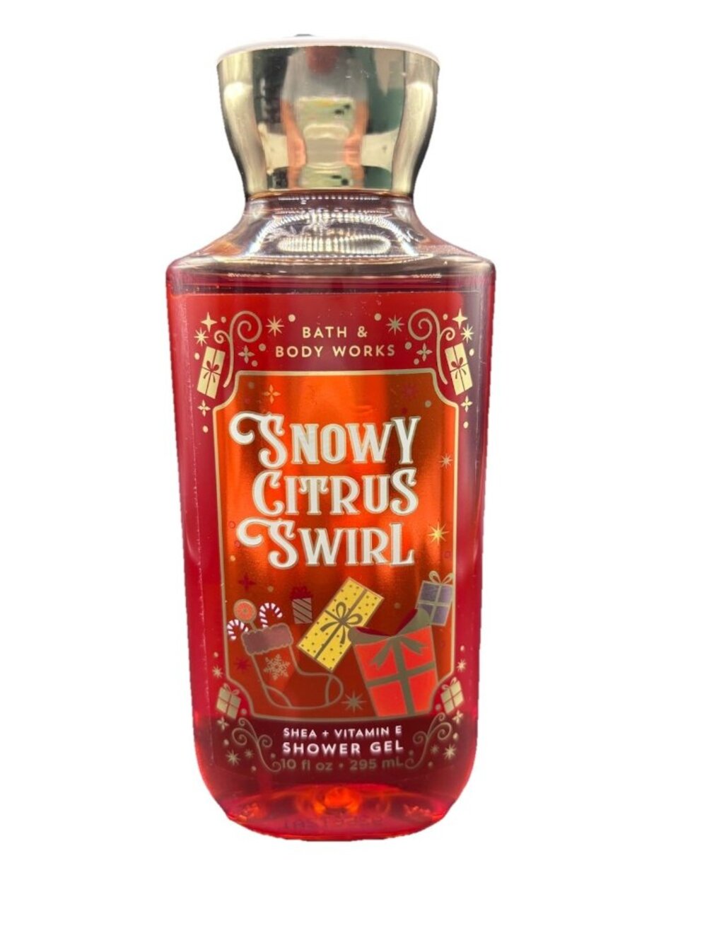 Bath & Body Works Snowy Citrus Swirl Shower Gel Wash 10 fl oz Christmas Orange